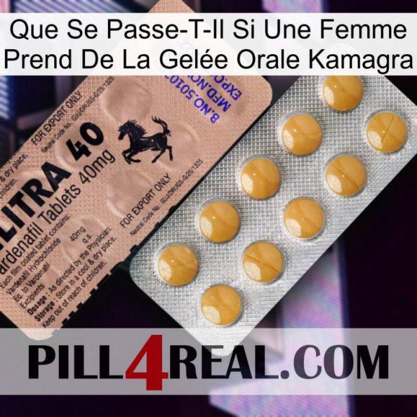 Que Se Passe-T-Il Si Une Femme Prend De La Gelée Orale Kamagra 41
